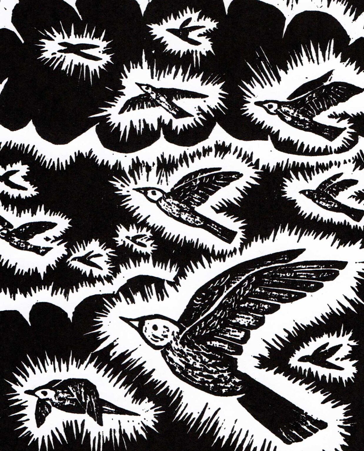 Revoada – José Lourenço – Xilogravura Assinada