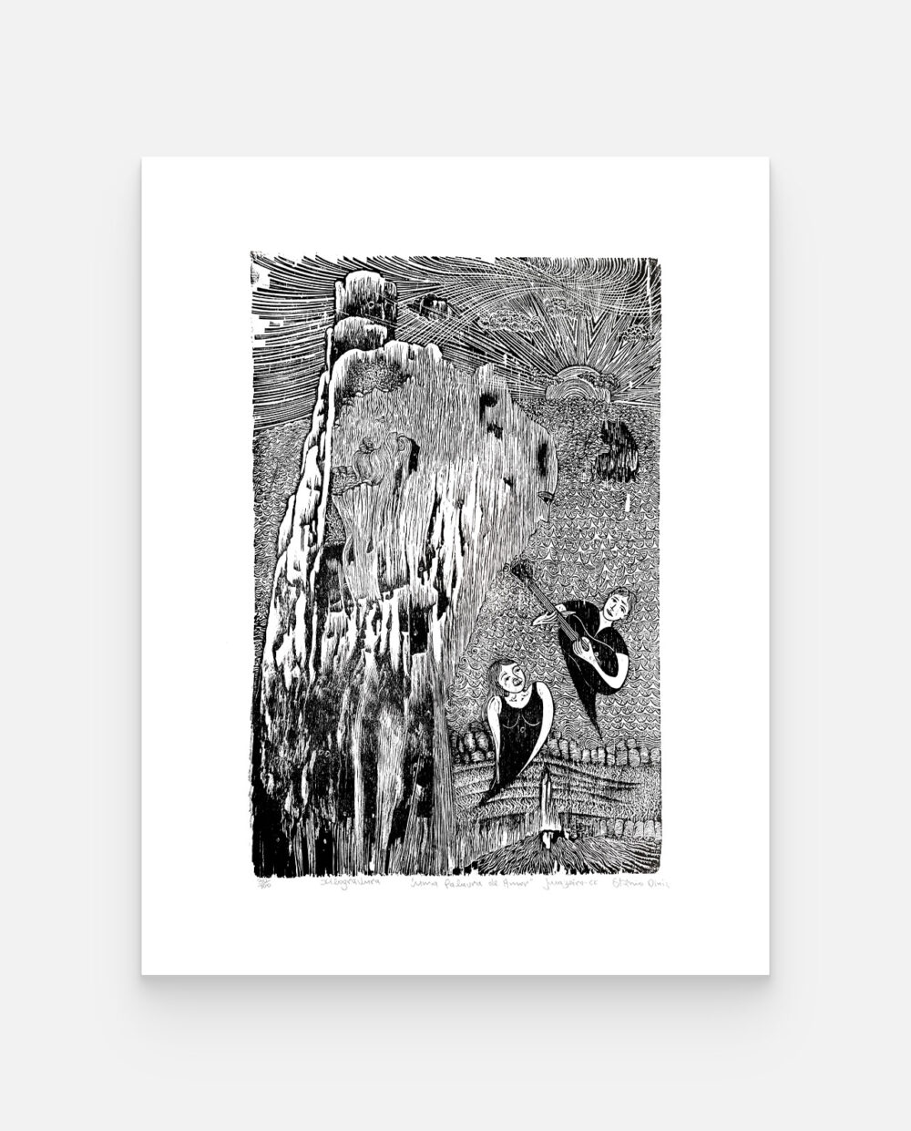 Uma Palavra De Amor – Stênio Diniz – Xilogravura Assinada