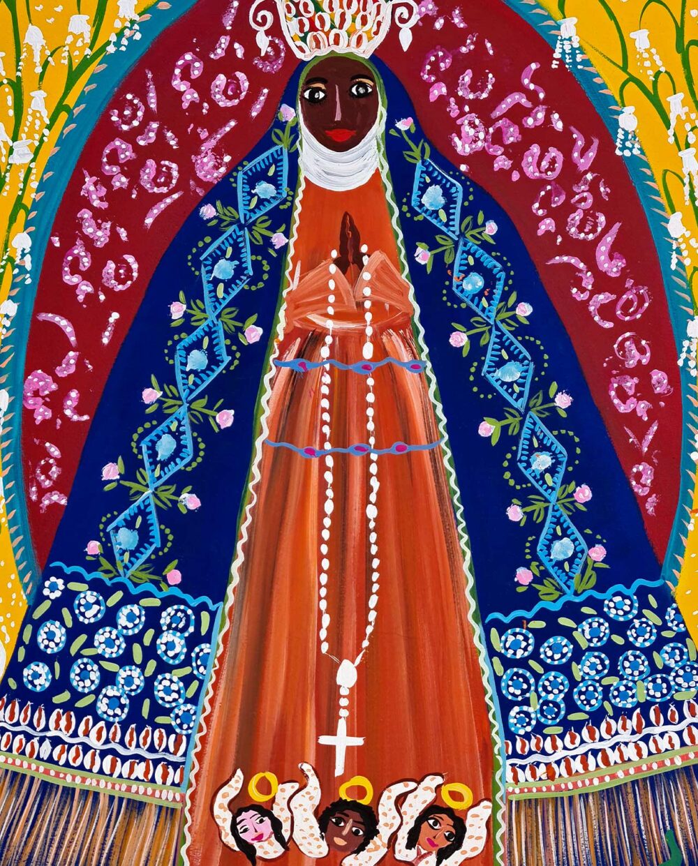 Nossa Senhora Aparecida – Con Silva – Pintura Em Tela Assinada - Imagem 2
