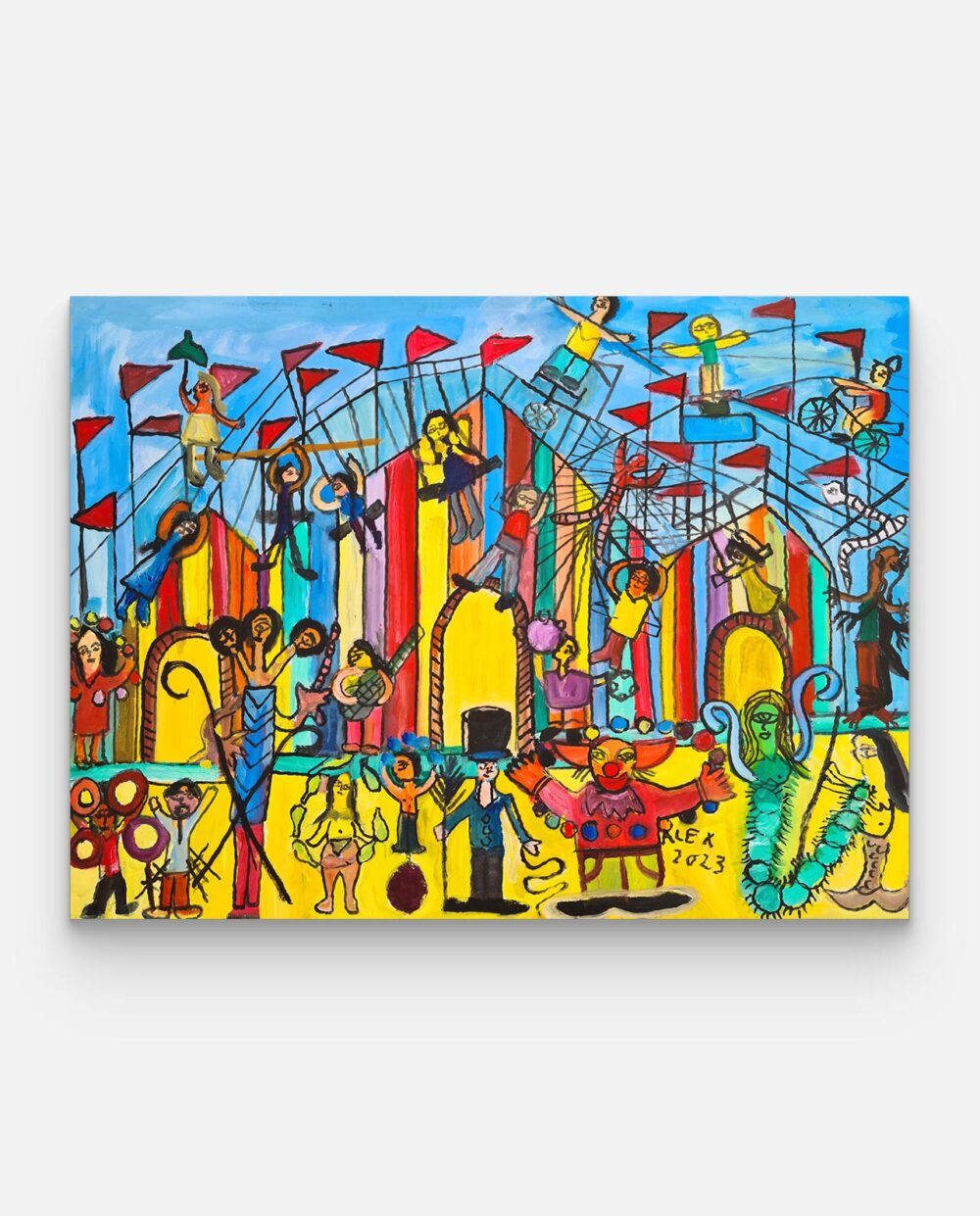 O Circo – Alex Dos Santos – Pintura Em Tela Assinada