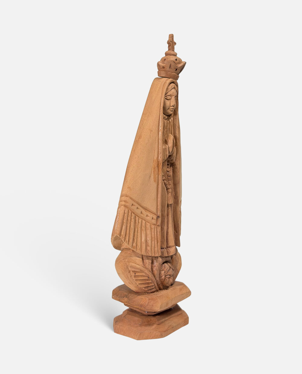 Nossa Senhora Aparecida - Ivan Do Maxixe - Escultura Em Madeira - Assinada - Image 2