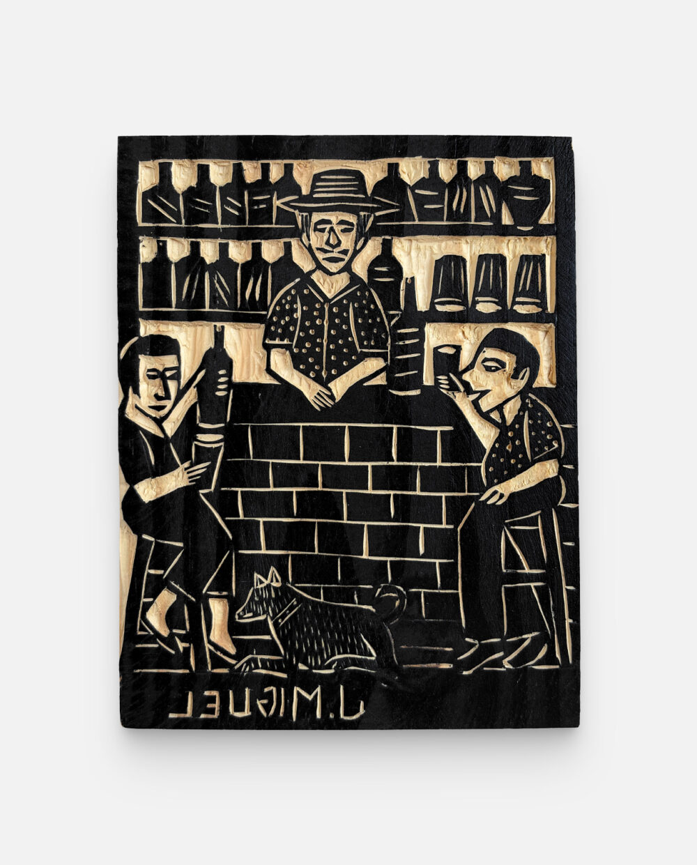 Boteco – J. Miguel – Matriz De Xilogravura