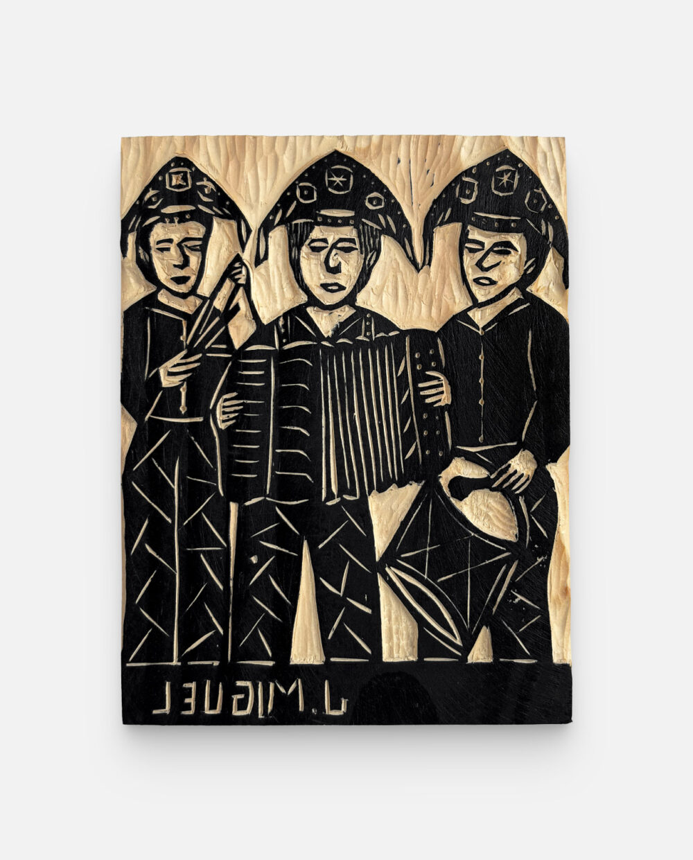 Trio Pé De Serra – J. Miguel – Matriz De Xilogravura