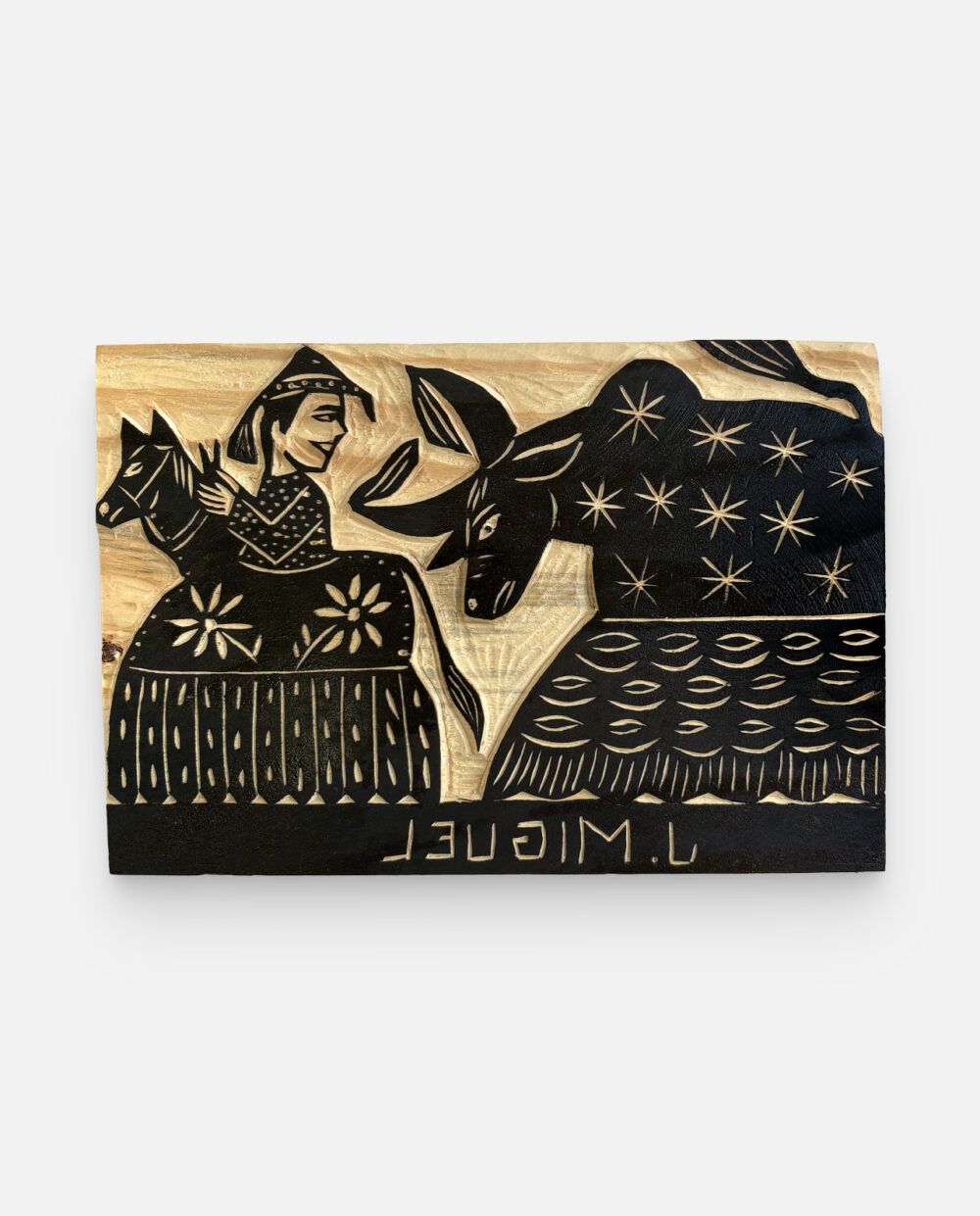 Cavalo Marinho e Bumba Meu Boi – J. Miguel – Matriz De Xilogravura Assinada