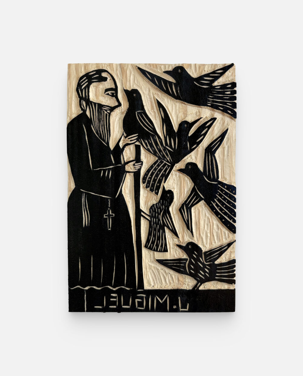 São Francisco – J. Miguel – Matriz De Xilogravura Assinada